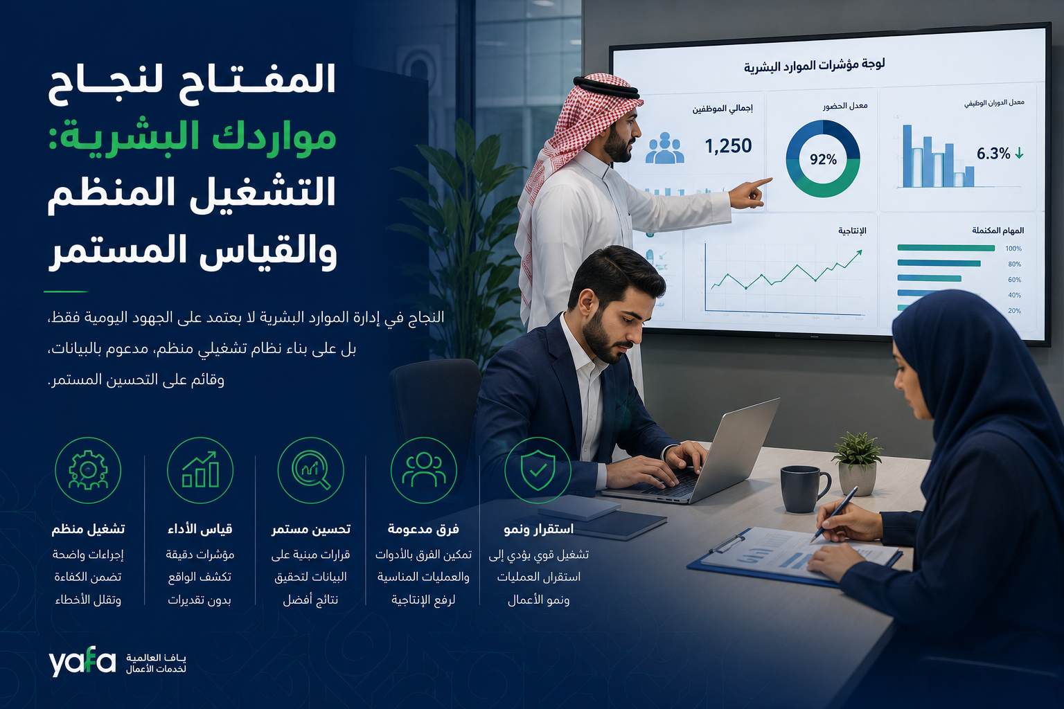 المفتاح لنجاح مواردك البشرية: التشغيل المنظم والقياس المستمر